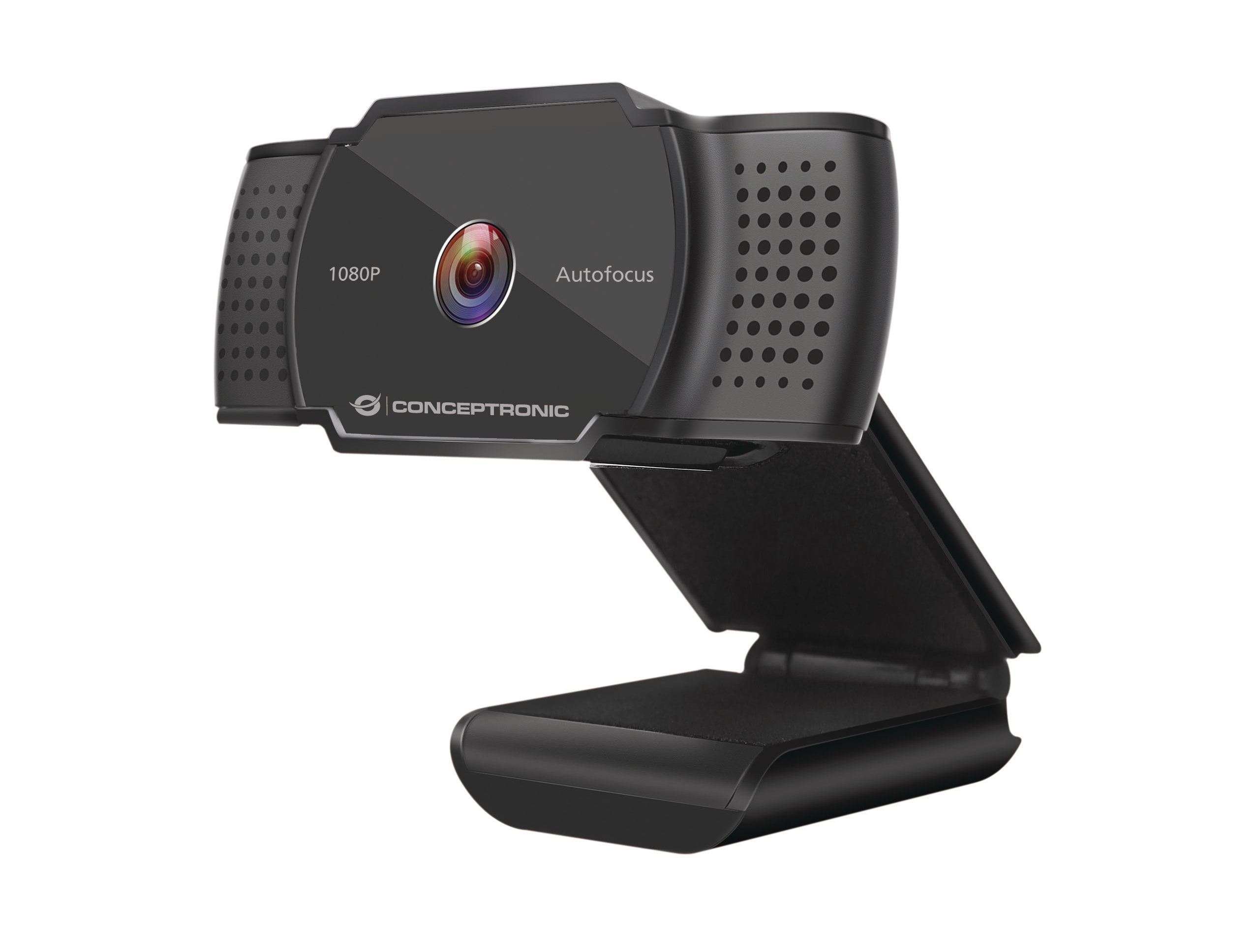 CONCEPTRONIC AMDIS06B 2K 1080P FullHD Autofokus-Webcam mit Mikrofon