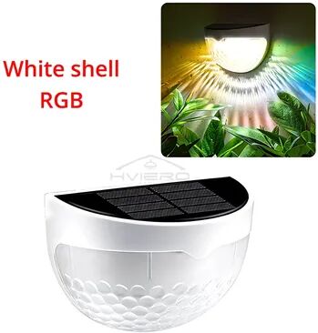 Multicon Wholesale Hub Outdoor LED Solar Fence Lamp, Waterproof Wall Lights, Warm White Path Lighting For Fence And Terrace white rgb