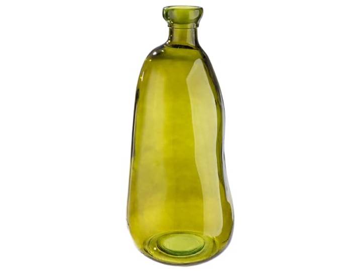 GILDE Vase Organical - Glas - grün - Höhe 51cm x Ø 22cm - bauchige Dekovase - Europäische Herstellung - recyceltes Material