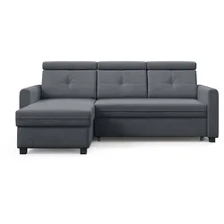 ECKSCHLAFSOFA Milano, Grau, links