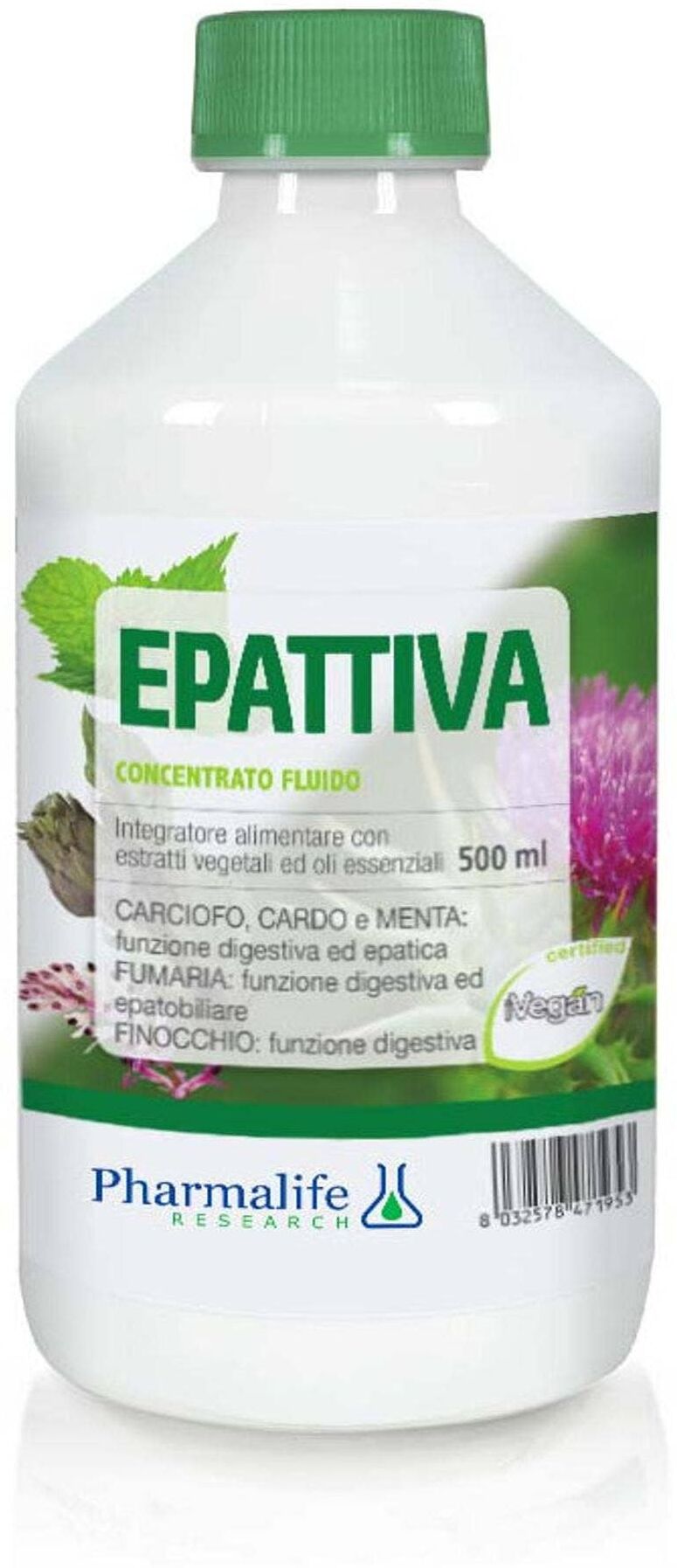 PHARMALIFE Epattiva Concentrato Fluido 500ml 