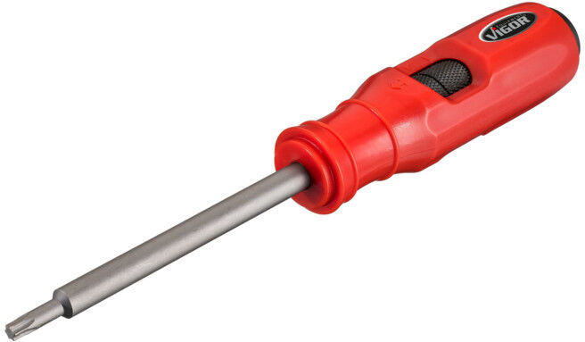 VIGOR Tournevis à percussion V7124-T25 profil TX intérieur T25 (V7124-T25)