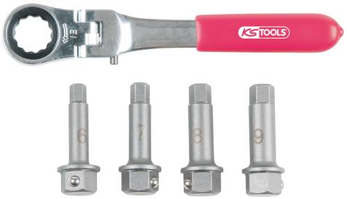 KS Tools 918.3500 1/2" Bremssattel Spezial-Steckschlüssel- Satz, 5-tlg