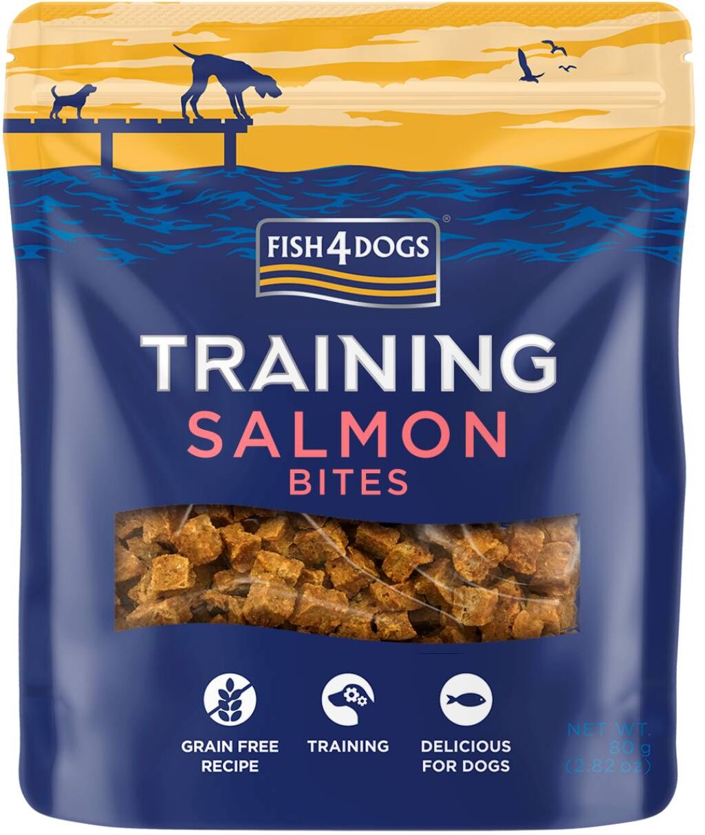 Fish4Dogs Training Adult Salmon Bites Snack per Cani 80 g