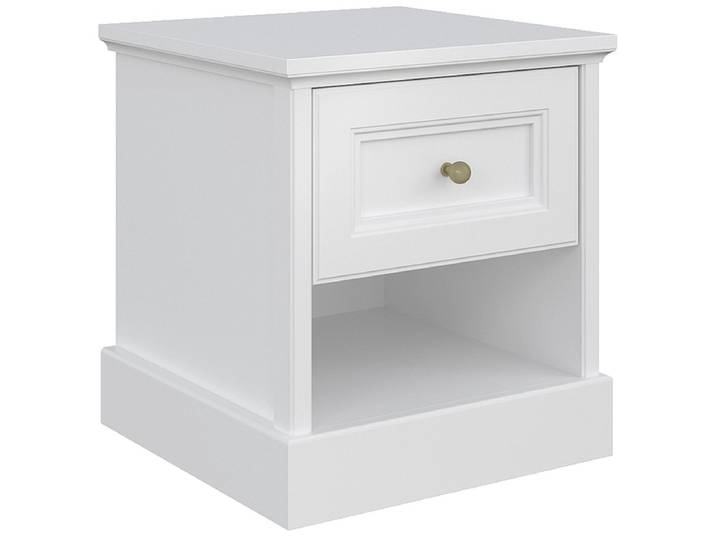 Nachttisch ELENA 1 Schublade 42.6x44.6x47.8cm weiss unifarben