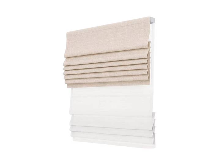 Stores romains double couche sur mesure, stores verticaux adaptés à un usage domestique, commande électrique intelligente