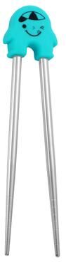 KitchenNation Cartoon Practice Chopsticks For Children, Special Dining Chopsticks, Beginners Training, Removable And Recyclable, Fun blue
