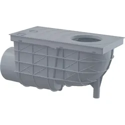 Alcadrain Universal-Regensinkkasten 300×155/110 mm Abgang waagrecht, Grau
