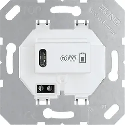 JUNG USB-Ladegerät PD 1xTyp C, alpinweiß USB PD60 C WW