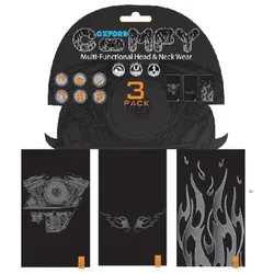 Oxford Bequemes HD Graphics Nackenband - 3er-Set