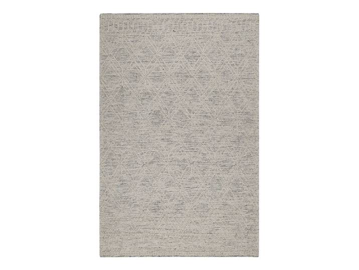 Teppich ESPRIT Ivy , grau (wollweiß), B:50cm H:8mm L:80cm, Schurwolle, Teppiche, Teppich, Wollteppich, Schurwolle, handgewebt, kurzflor, modern, geometrisch