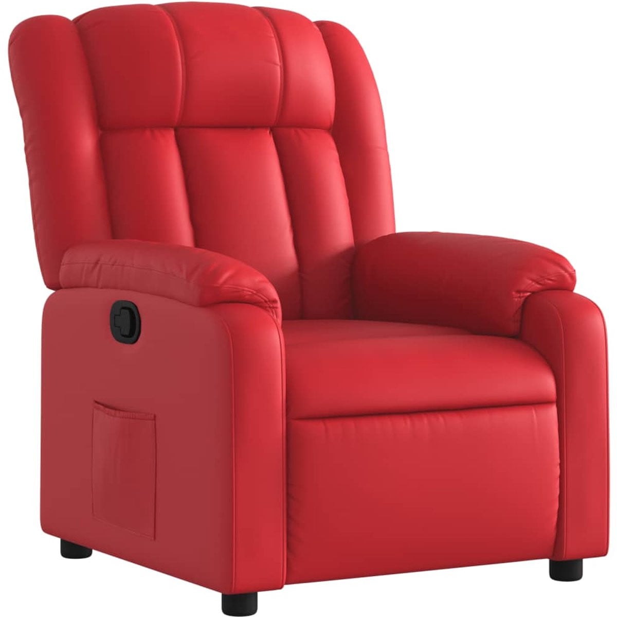 vidaXL Verstelbare Relaxfauteuil in Rood Kunstleer