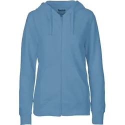 Neutral Damen Bio Kapuzen Sweatjacke O83301 dusty indigo XS