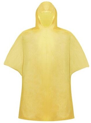 Poncho personnalisé imperméable Montello PVC jaune