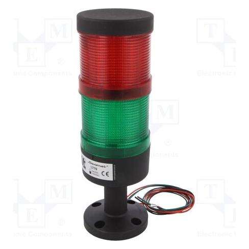 Spamel Signalsäule rot, grün 230V AC (LT70/2-230) (LT70\2-230)