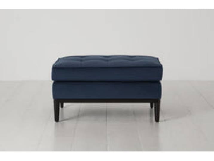 Polsterhocker Model 02, Blaugrün