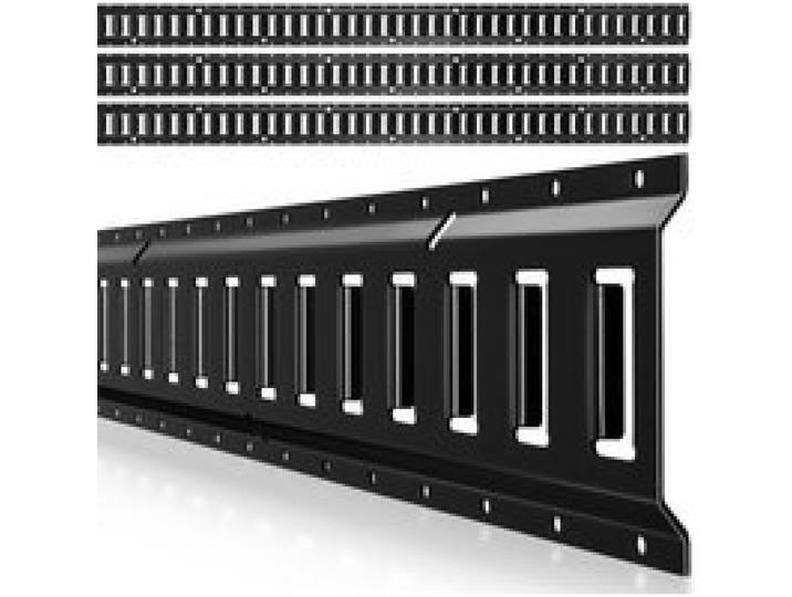 VEVOR Kit Rails Arrimage E-Track, Lot de 4 Rails E Track 2,3 m, Capacité de Charge 909 kg, Système d'Arrimage pour Fourgons, Remorques, Garages, Fixation des Outils d'Atelier, Sangles Non Incluses