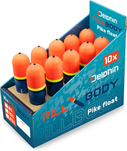 Flotteur brochet Delphin PillBODY 25g Gray, Gold, Silver 25g
