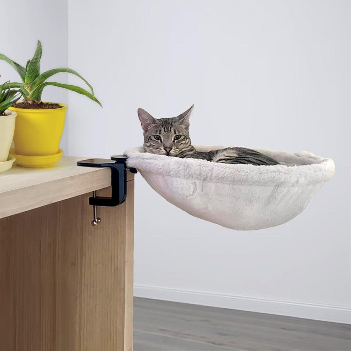 Grijs vervangende hoes voor kattenbed - Wasbaar en comfortabel