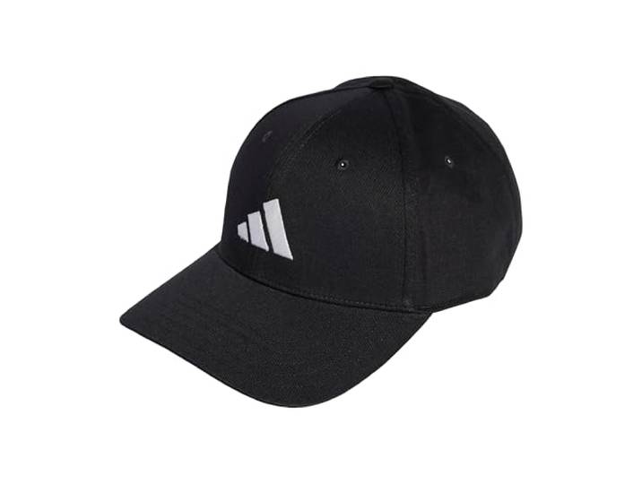 adidas Unisex Baseball Cotton New Logo Hat, Black/White, M-L