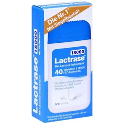Lactrase 18000 Fcc Teilbare Tabletten Im Spender 40 ST