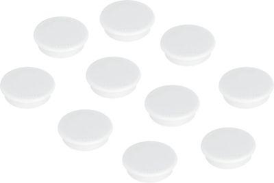 Kraftmagnete Franken, rund, bis 0,3 kg, Speziallackierung, Ø 24 mm, Kunststoff, weiß, 10 Stück