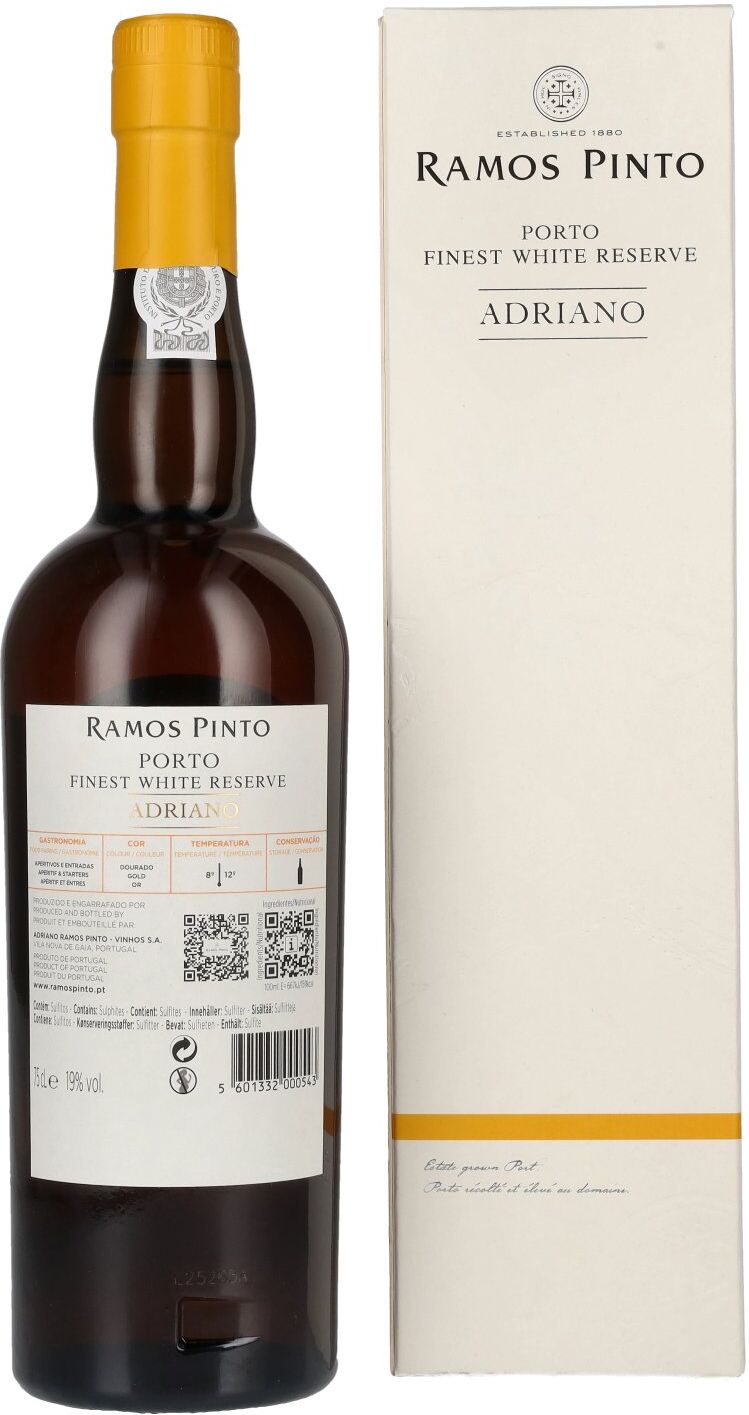 Ramos Pinto Porto & Douro Ramos Pinto Adriano Porto White Reserve 19% Vol. 0,75l in Geschenkbox