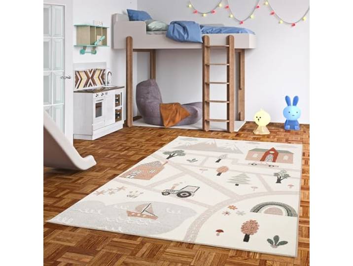 Kinder Teppich Weich Kinderzimmer Softstar Kids Little City in 5 Größen