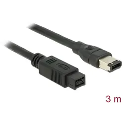 DELOCK FireWire-Kabel FW400 6Pin -> FW800 9Pin St/St 3.00