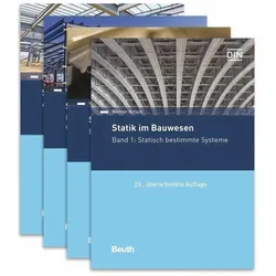 Statik im Bauwesen komplett - 4 Bände, Fachbücher von Werner Kirsch, Paul Spitzer, Eric Scholz, DIN e.V.