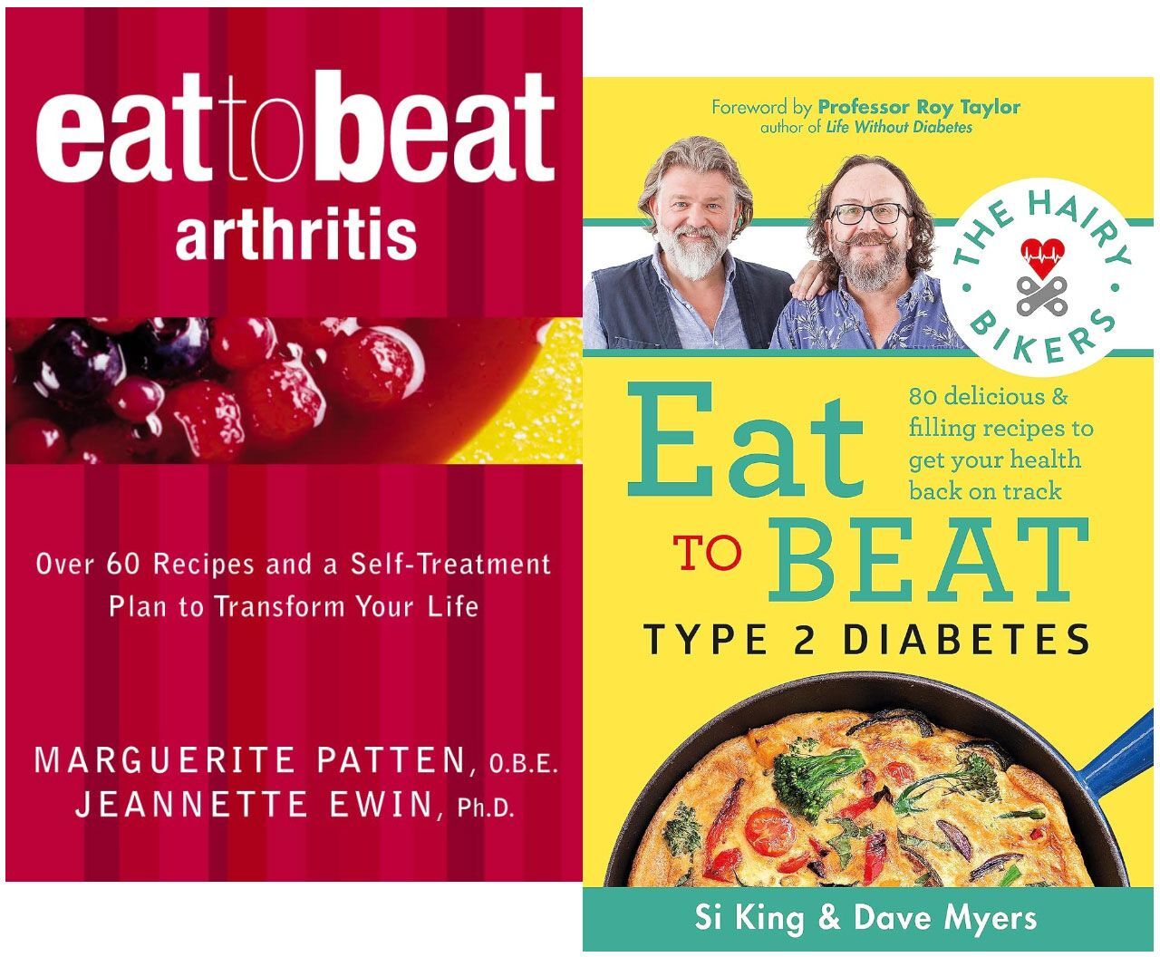 Seven The Hairy Biker Eat to Beat Type 2 Diabetes & Eat to Beat Arthritis 2 Books Collection Set