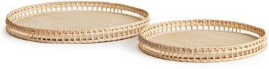 Porch & Petal Barri Trays, Set Of 2 - Set of 2 Rattan