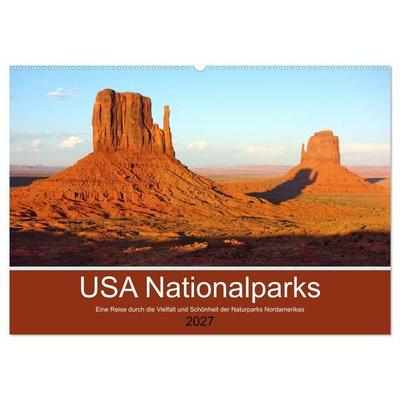 USA Nationalparks - Eine Reise durch die Vielfalt und Schönheit der Naturparks Nordamerikas (Wandkalender 2027 DIN A2 quer), CALVENDO Monatskalender