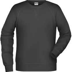 James & Nicholson Herren Raglan Sweater Sweatshirt 8022 black 4XL