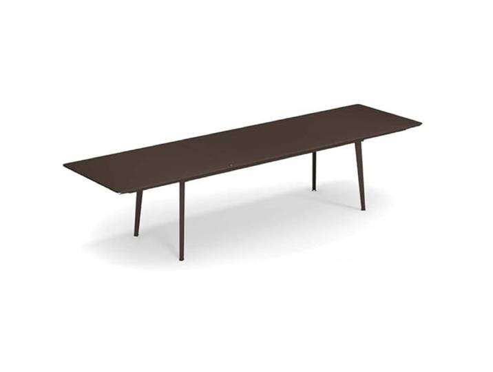 Froschkönig24 Emu Plus4 uittrektafel, eettafel, tuintafel, groot, bruin