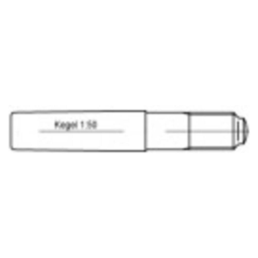 Toolcraft Kegelstift (Ø x L) 8 mm x 75 m (100 Stk., 75 mm) (106170)