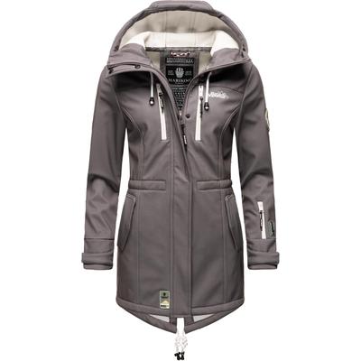 Funktionsmantel MARIKOO "Zimtzicke", Damen, Gr. S (36), grau, Oberstoff: 98% Polyester, 2% Elasthan. Futter: 100% Polyester. Ärmelfutter: 100% Polyester, figurbetont Po-bedeckend, hoch geschlossener Ausschnitt, Ärmel ohne Ärmelschlitz...