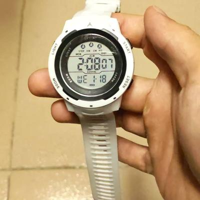 Friendly Fresh Finds Sports Digital Watch For Men & Kids Luminous Multifunction Chronograph Sweatproof Wristwatch white