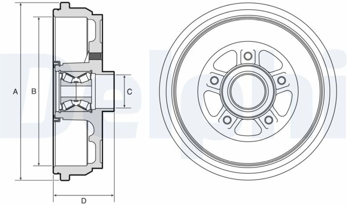Bremstrommel DELPHI BFR656