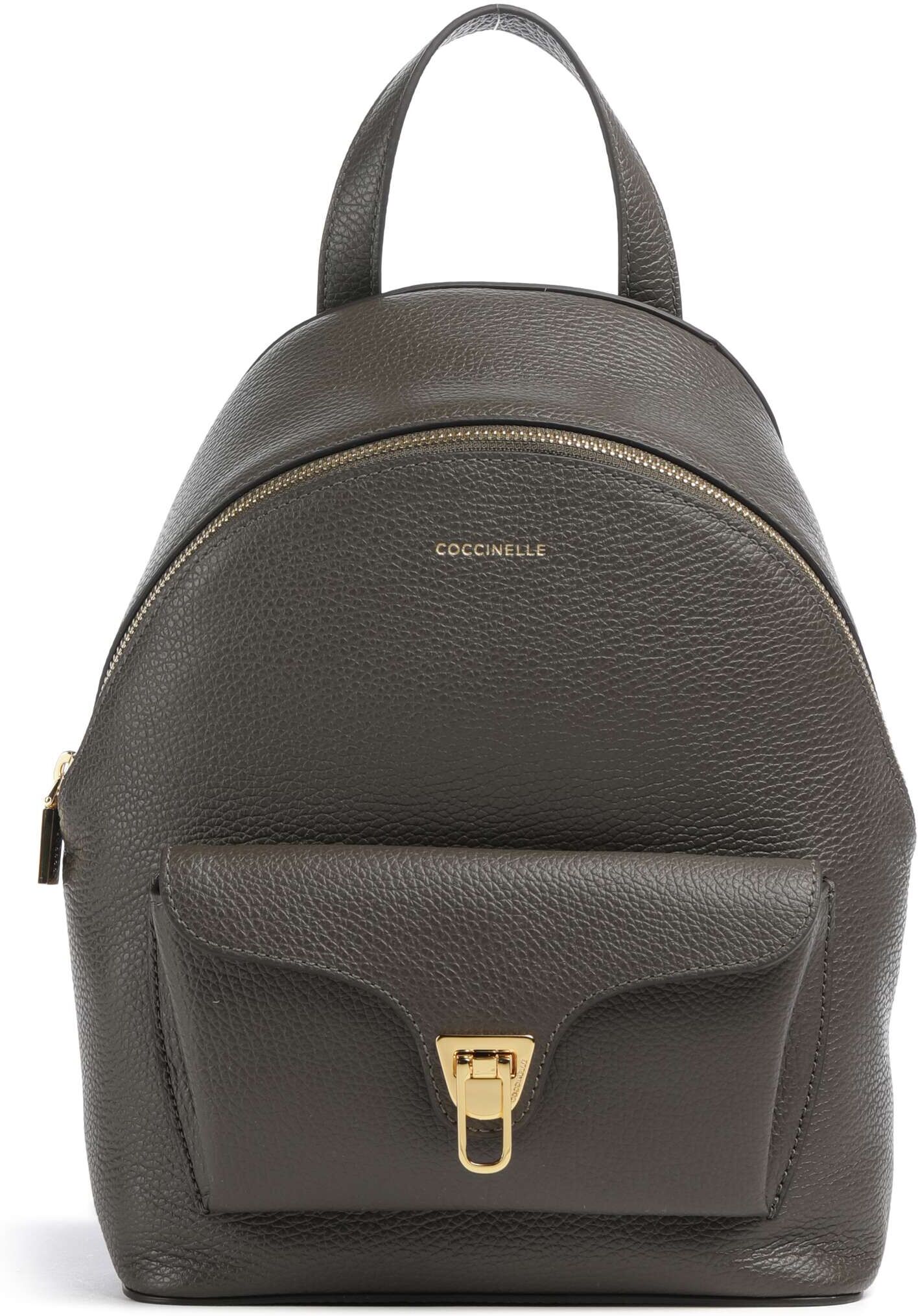 Coccinelle Beat Generation Rucksack aus Leder, oliv