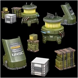 Mantic Halo: Flashpoint – UNSC-Kulissenset