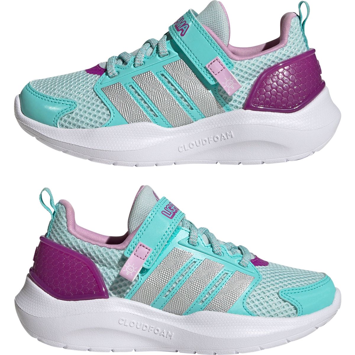 adidas Lightorama Runner Shoes Children Kids Boys AND Girls halo mint/silver met./flash aqua (AE6R) 1.5 KJ9715-AE6R-480