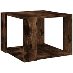 Décoshop26 - Couchtisch/Beistelltisch im rustikalen Design 40 x 40 x 30 cm braunes Holzwerkstoff DEC038395