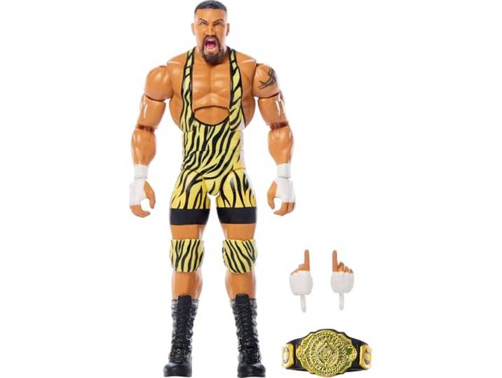 Mattel WWE Elite Actionfigur & Zubehör, Serie #119, 15,2 cm großes Sammlerstück Bron Breaker mit 25 Gelenkpunkten & austauschbaren Händen