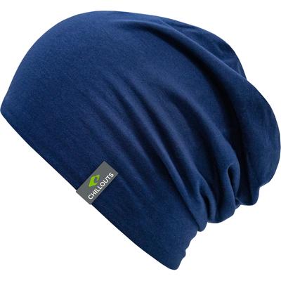 Beanie CHILLOUTS "Acapulco Hat", Herren, blau (königsblau), Baumwollmischung, unifarben, Mützen Beanie, Leichte Slouch-Mütze mit urbanem Look