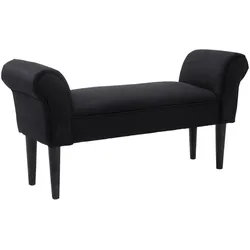 SITZBANK für Schlafzimmer Flurbank Polsterbank MDF Schaumstoff Grauweiß
