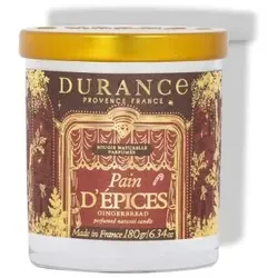 Natürliche Duftkerze Lebkuchen 180g von Durance