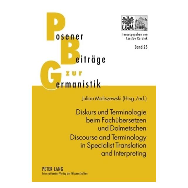 Peter Lang Diskurs und Terminologie beim Fachübers (Deutsch, Hardcover, Julian Maliszewski) (67835191)
