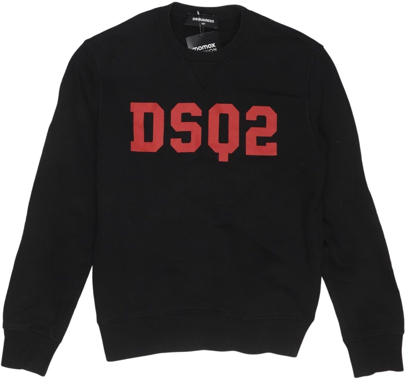 Dsquared2 Jungen Kapuzenpullover oder Sweater, Schwarz, Gr. EU 134 (US 10), Elasthan / Baumwolle - Second Hand