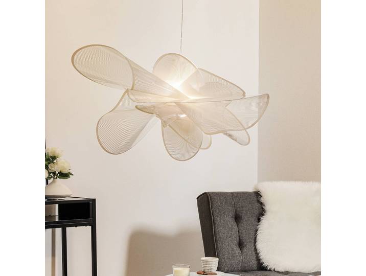Slamp Designer Hängeleuchte La Belle Étoile, dimmbar, weiß / opal, für Wohn- / Esszimmer, Kunststoff, Design